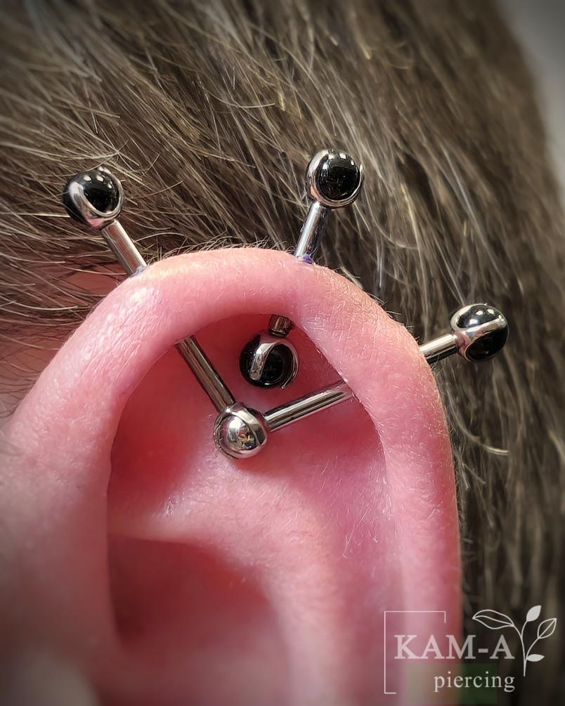 Piercing example by Kama